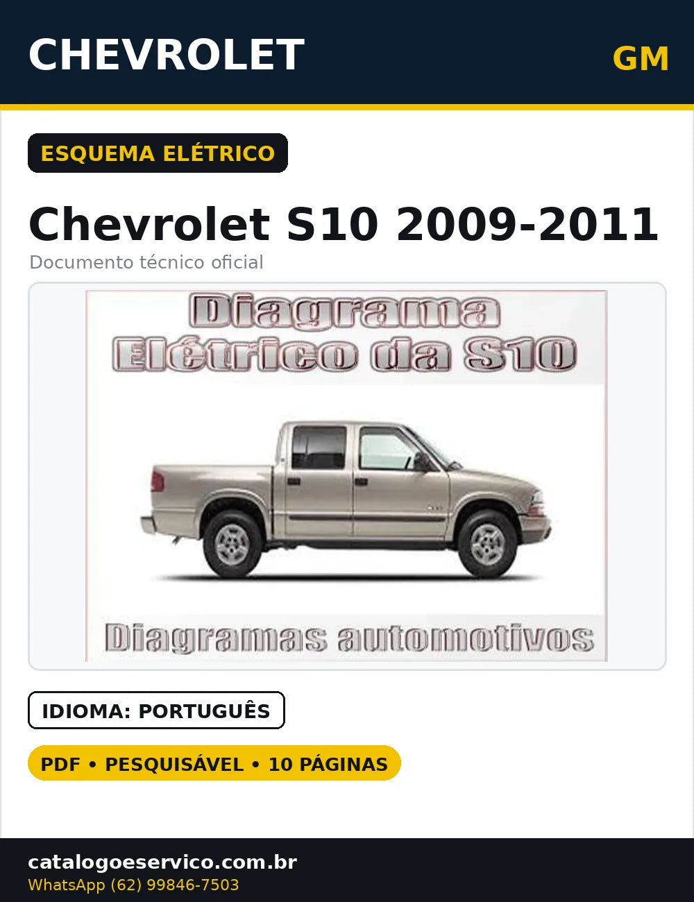 Esquema Elétrico Chevrolet S10 2009 A 2011