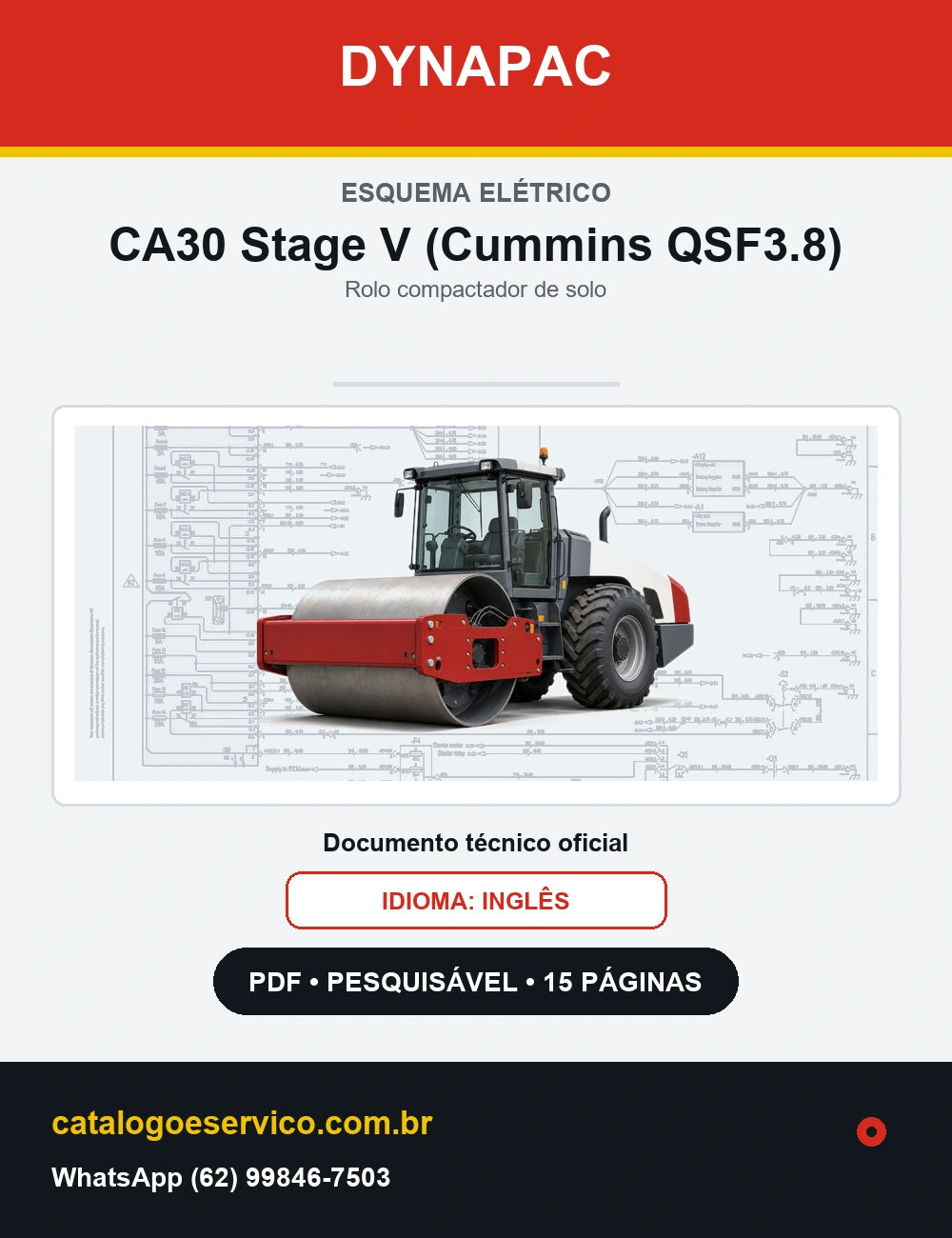 Esquema Elétrico Dynapac CA30 Stage V (Cummins QSF3.8) — capa