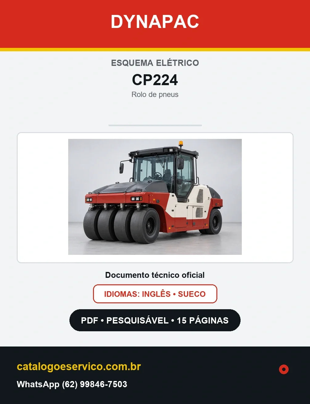 Esquema Elétrico Dynapac CP224 — capa