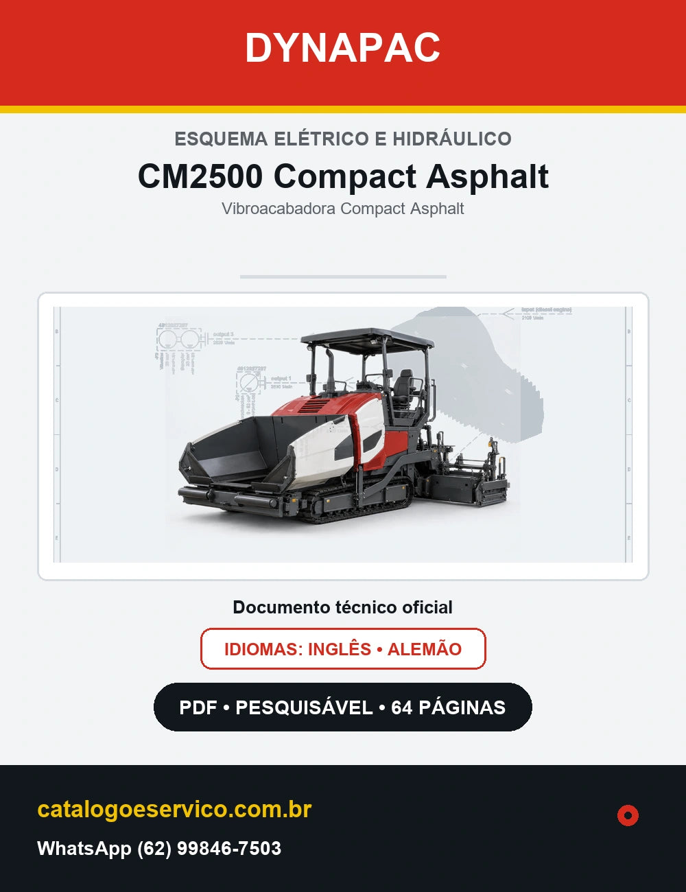 Esquema Elétrico e Hidráulico Dynapac CM2500 Compact Asphalt — capa