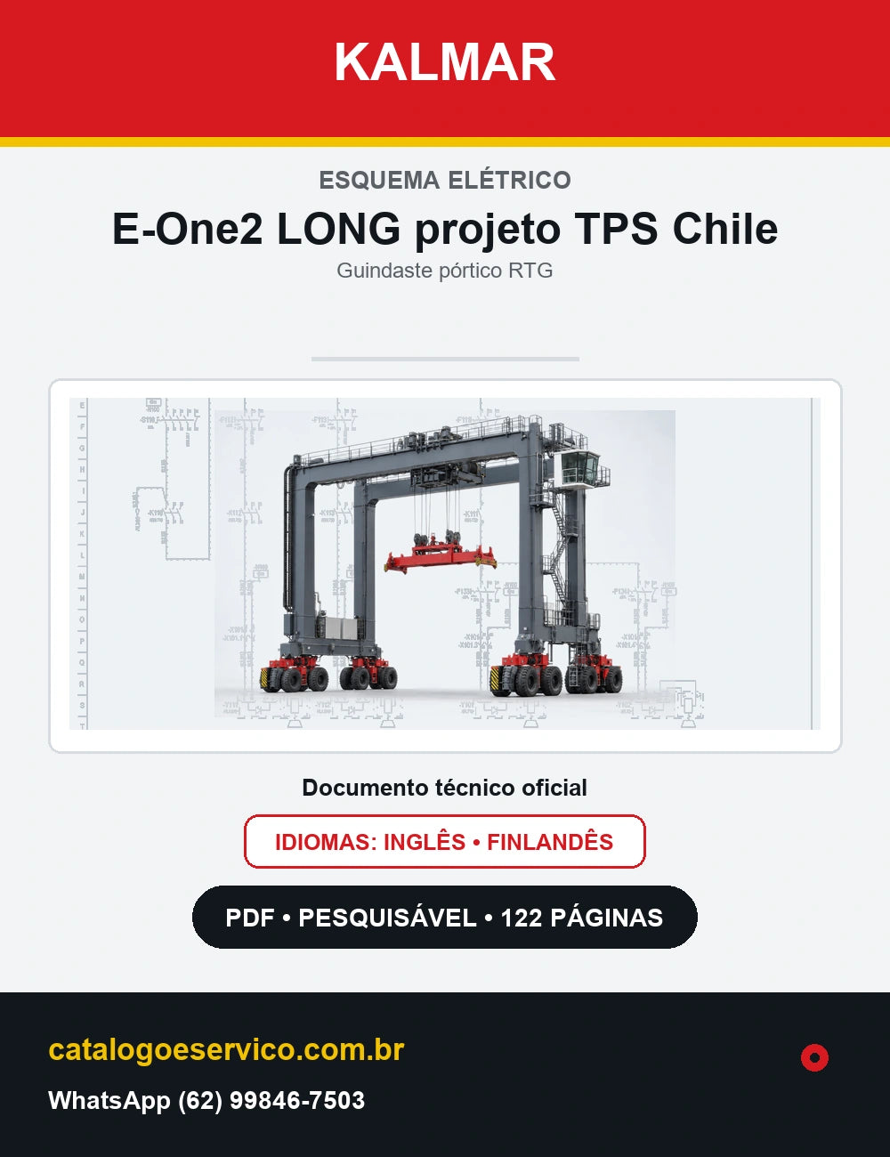 Esquema Elétrico Kalmar E-One2 LONG projeto TPS Chile — capa