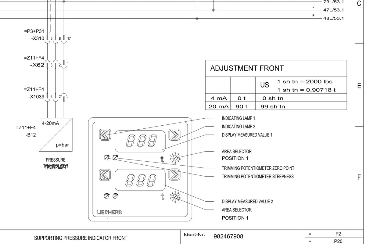 Esquema Elétrico Liebherr LTM 1120/1 — Chassi do Guindaste Móvel All Terrain — página 4 do documento