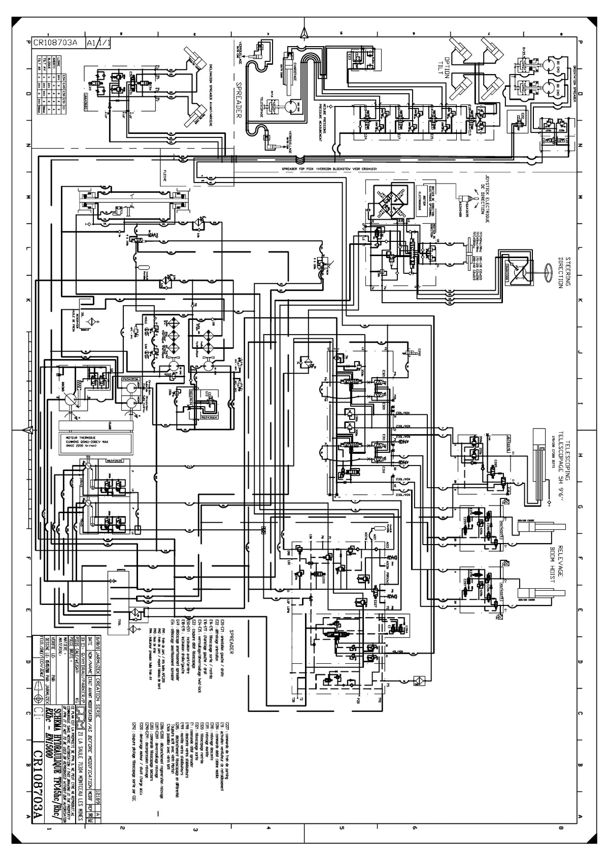 Terex Esquema Eletrico Manipulador Telescopico TFC45 — manipulador, figura técnica 4