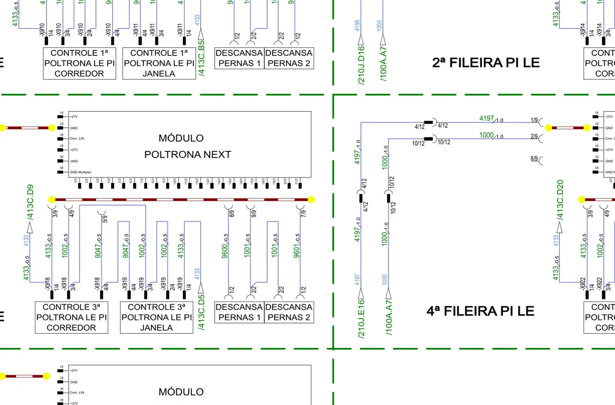 Esquema Elétrico Marcopolo Rodoviário G8 Paradiso 1800 DD — Carroceria — página 3 do documento