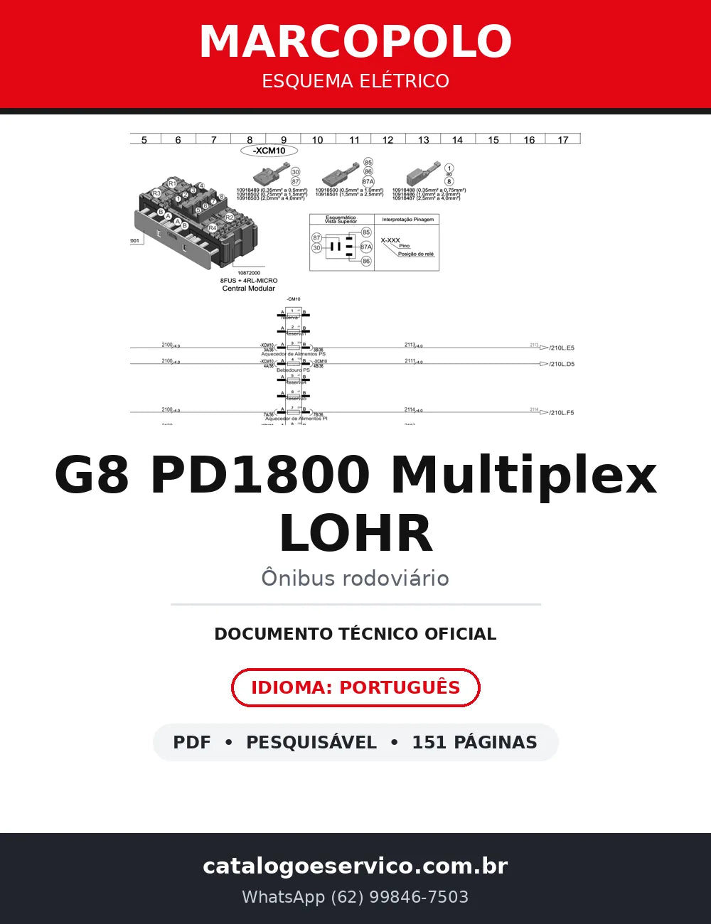 Esquema Elétrico Marcopolo G8 PD1800 Multiplex LOHR — capa