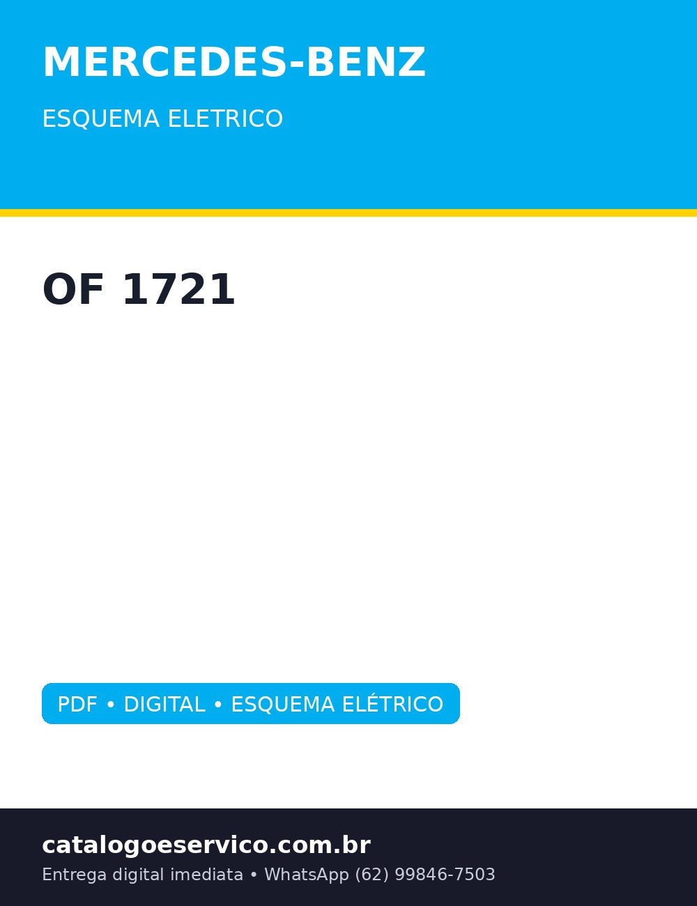 Esquema Eletrico Mercedes-Benz OF 1721 — 24V: da partida por chama ao freio