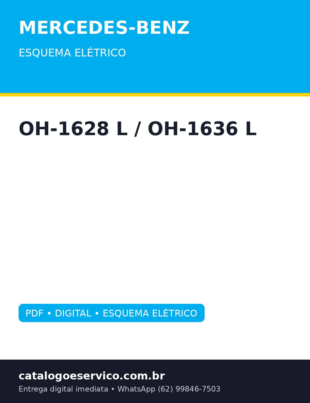 Esquema Elétrico Mercedes-Benz OH-1628 L / OH-1636 L — Todo o elétrico do OH-1628/1636 mapeado módulo