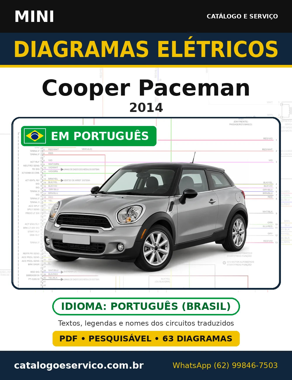 Capa do esquema elétrico MINI Cooper Paceman 2014 em PDF