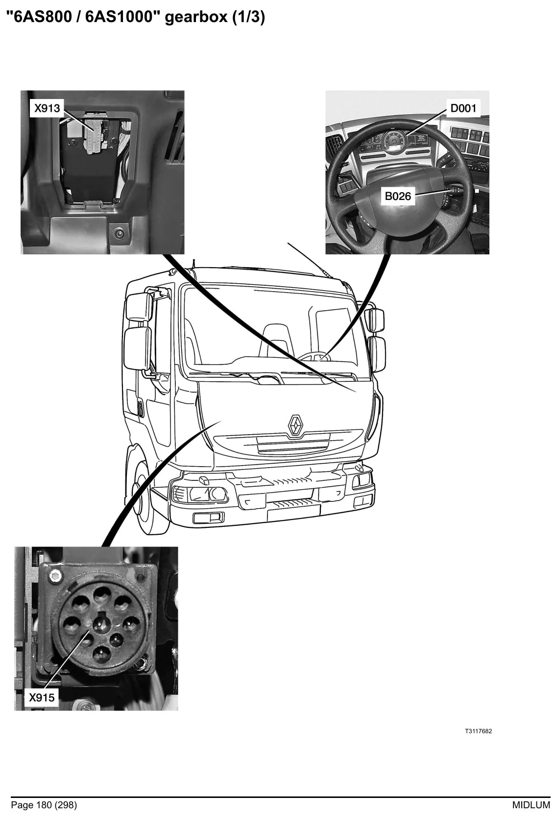 Esquema Elétrico Renault Trucks Midlum DXi — amostra 3 de página interna do documento