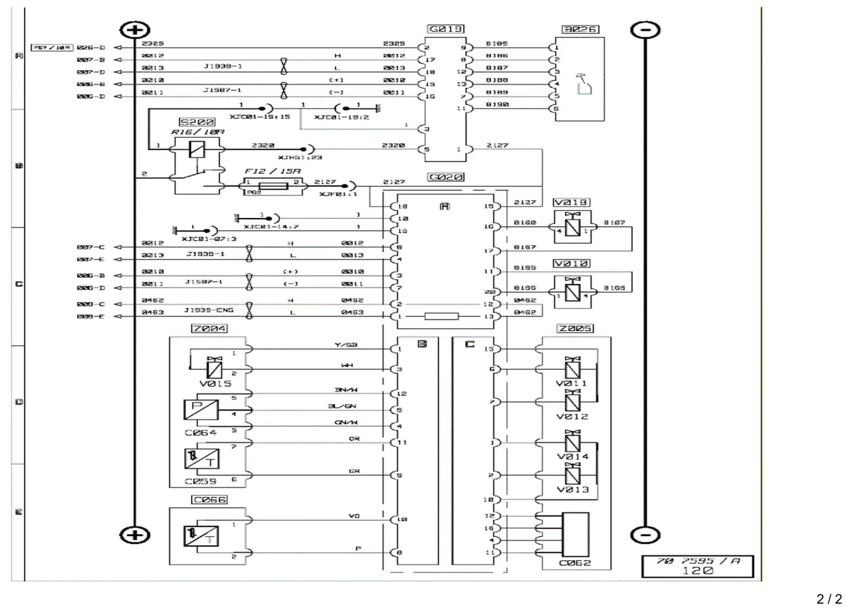 Esquema Elétrico Renault Trucks Premium DXi 7 e DXi 11 — amostra 3 de página interna do documento