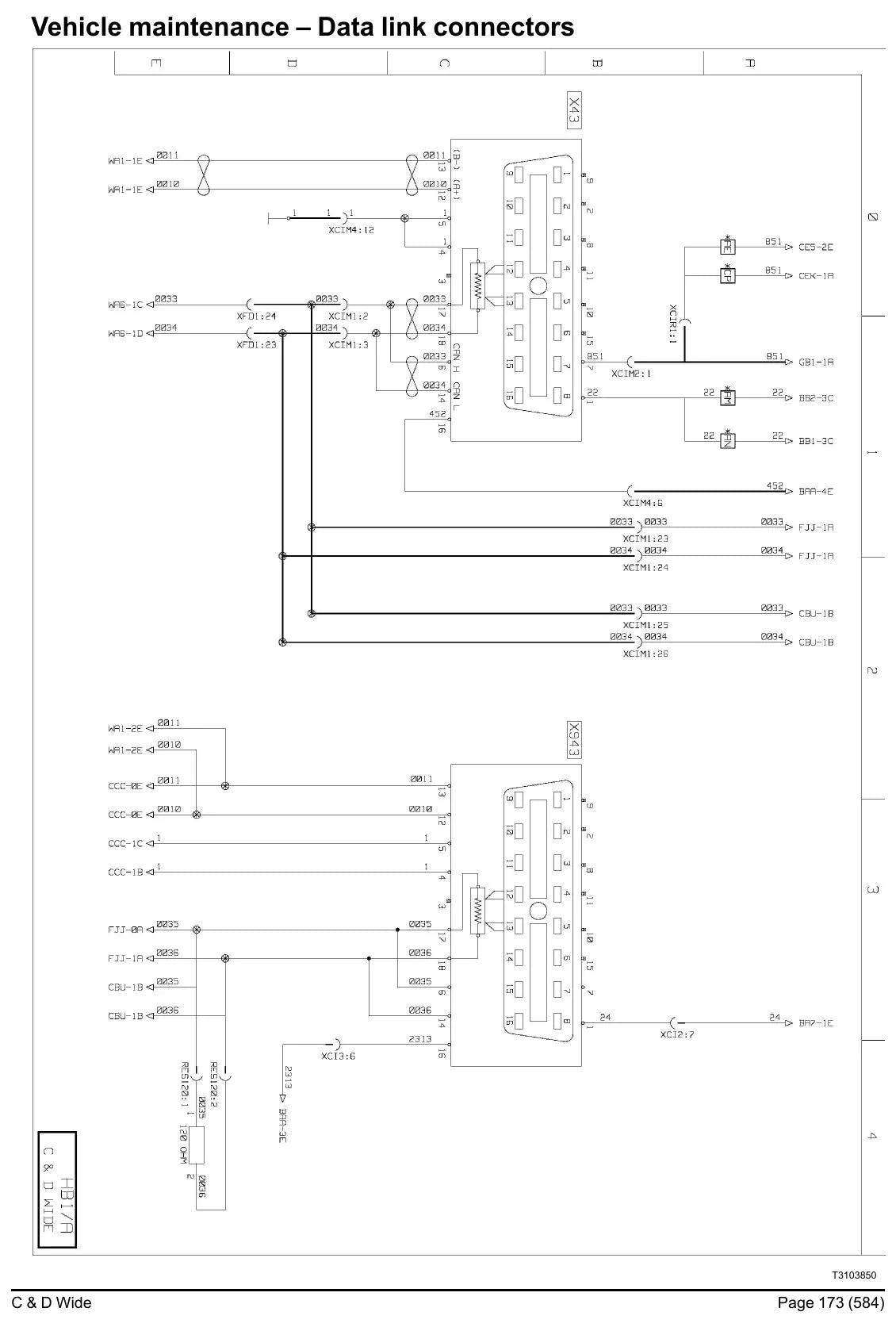 Esquema Elétrico Renault Trucks C e D Wide — amostra 1 de página interna do documento