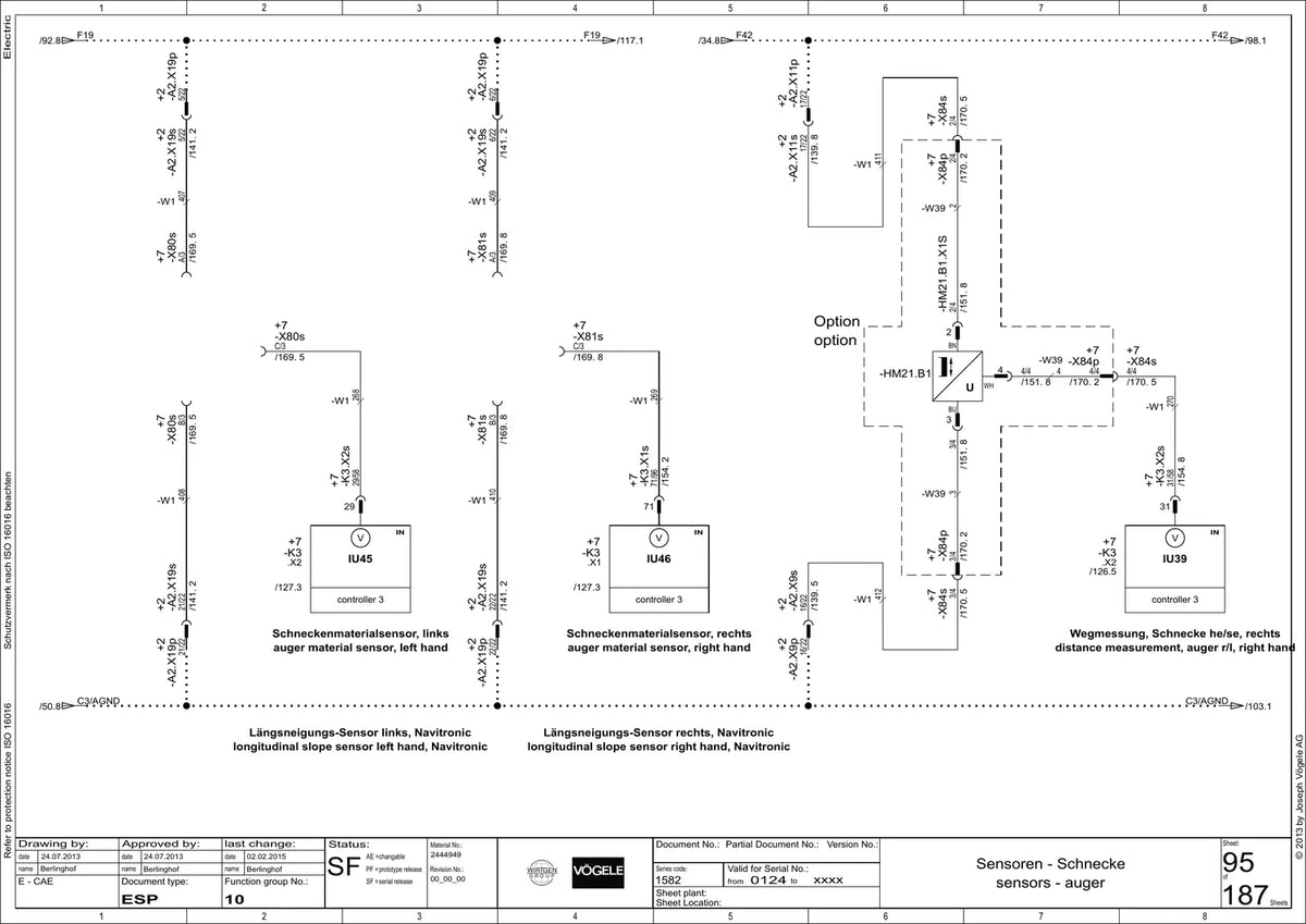 Esquema Elétrico Vögele SUPER 1600-3 e 1600-3i (15.82) — amostra 3 de página interna do documento