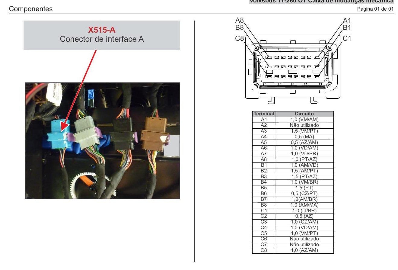 Esquema Eletrico Volkswagen 17-280 OT motor MAN D08 — Volksbus 17-280 OT (motor MAN D08): da partida ao - diagrama 2