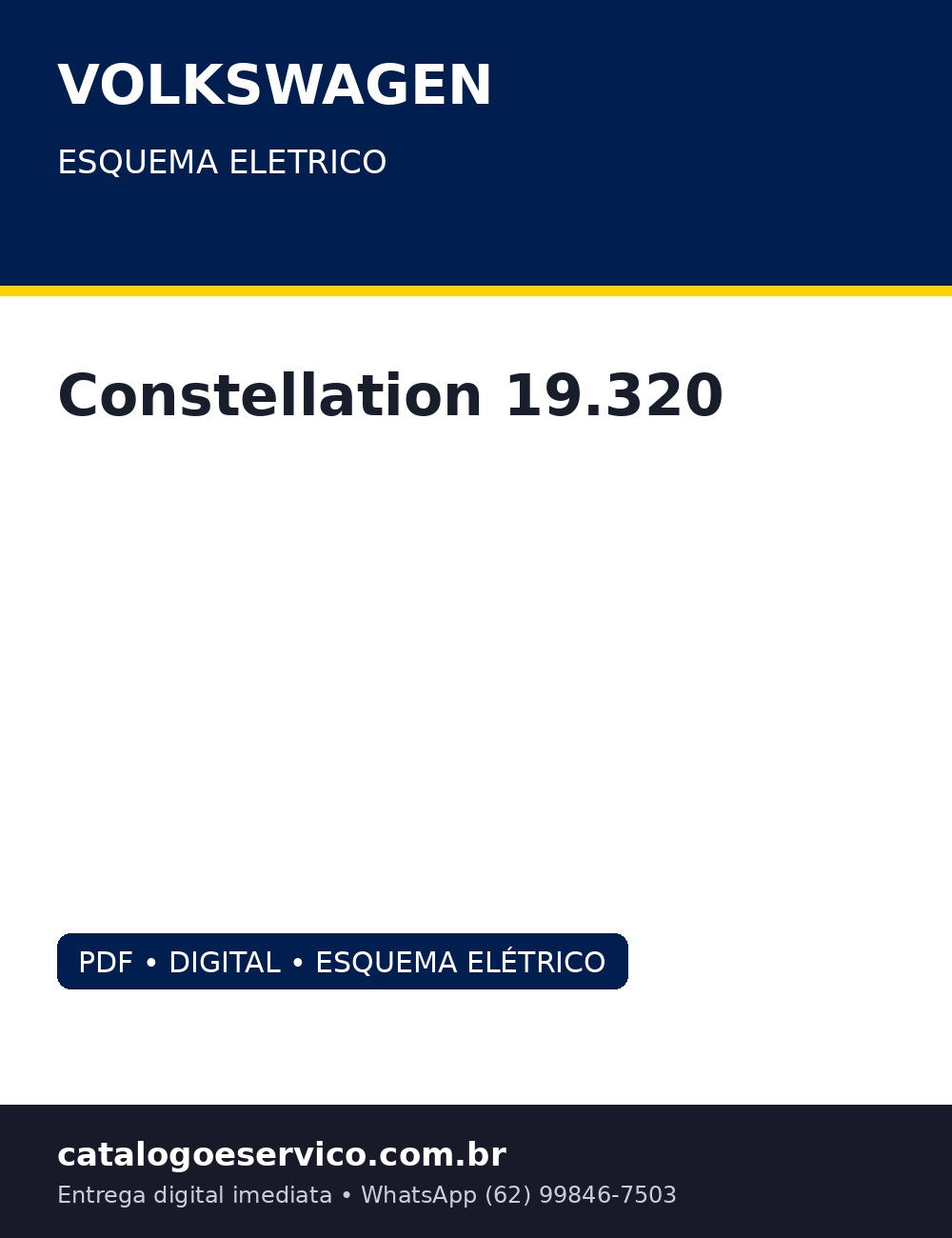 Esquema Eletrico Volkswagen Constellation 19.320 — Cummins ISC, do farol ao PTO