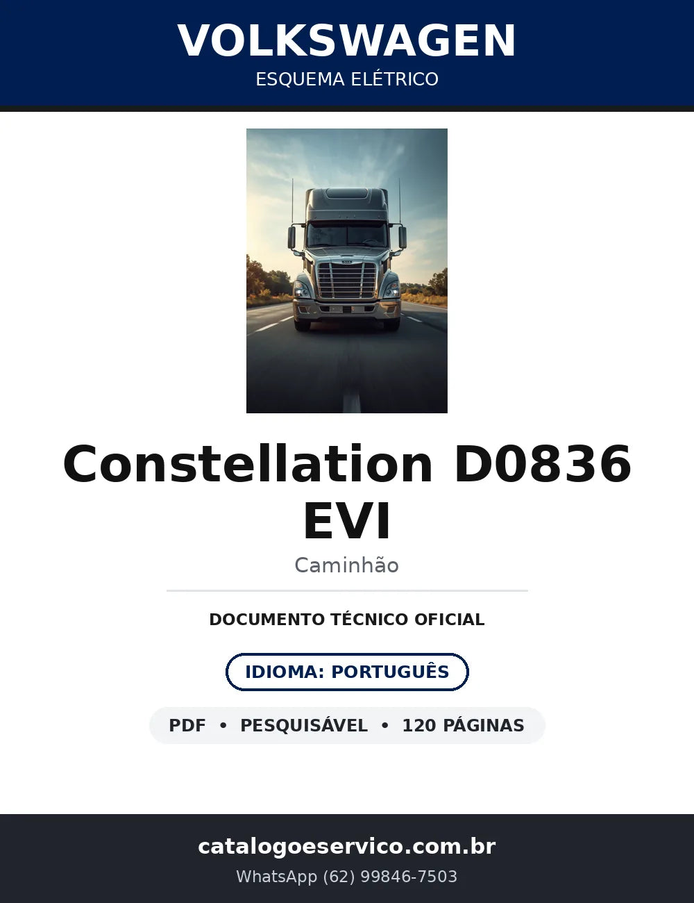 Esquema Elétrico Volkswagen Constellation MAN D0836 EVI e ZF 12TX2420 TD — capa