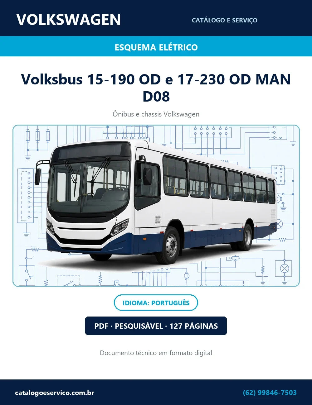 Esquema Elétrico Volksbus 15-190 e 17-230 OD Componentes — capa