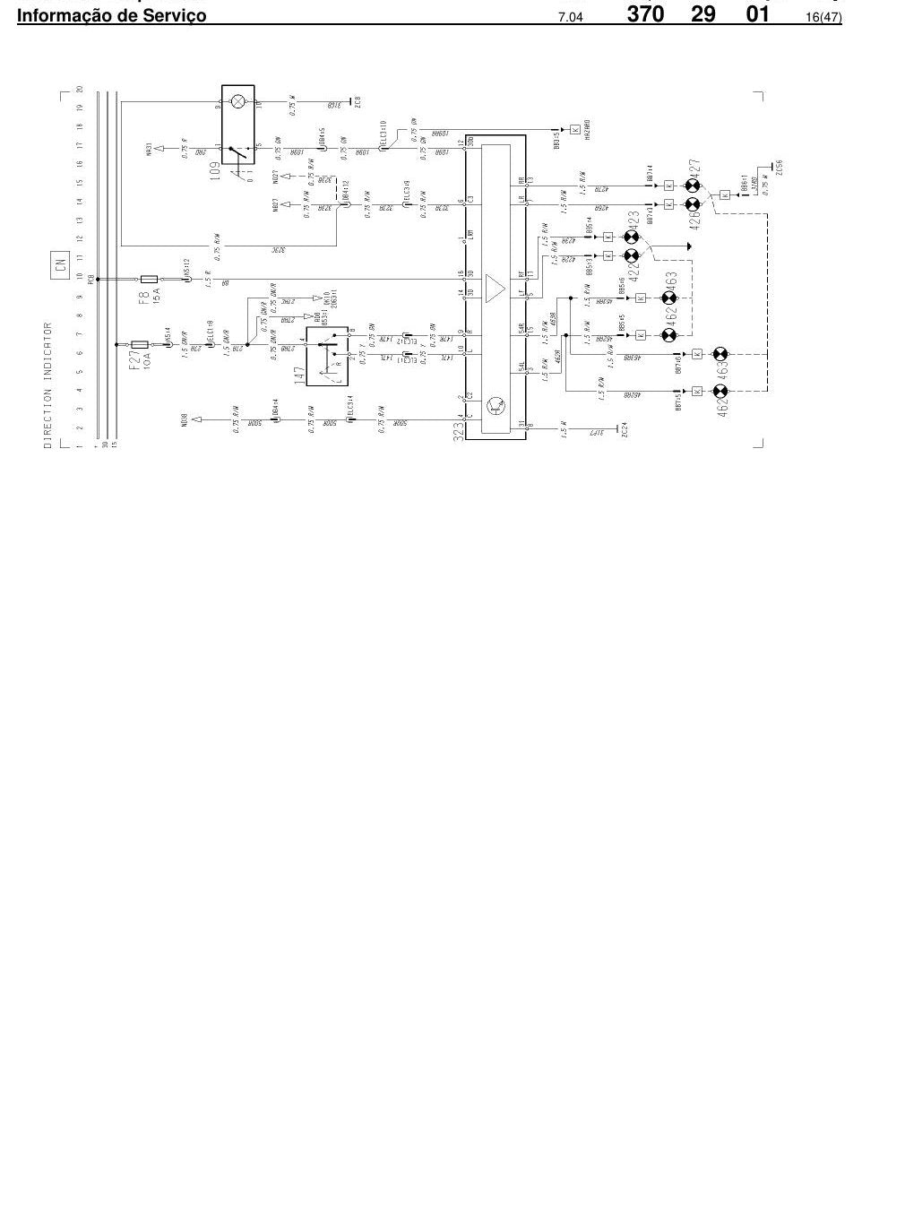 Esquema Elétrico Volvo B10R / B12M — B10R/B12M: um esquema com VECU, EBS, ECS e Dynafleet - diagrama 1