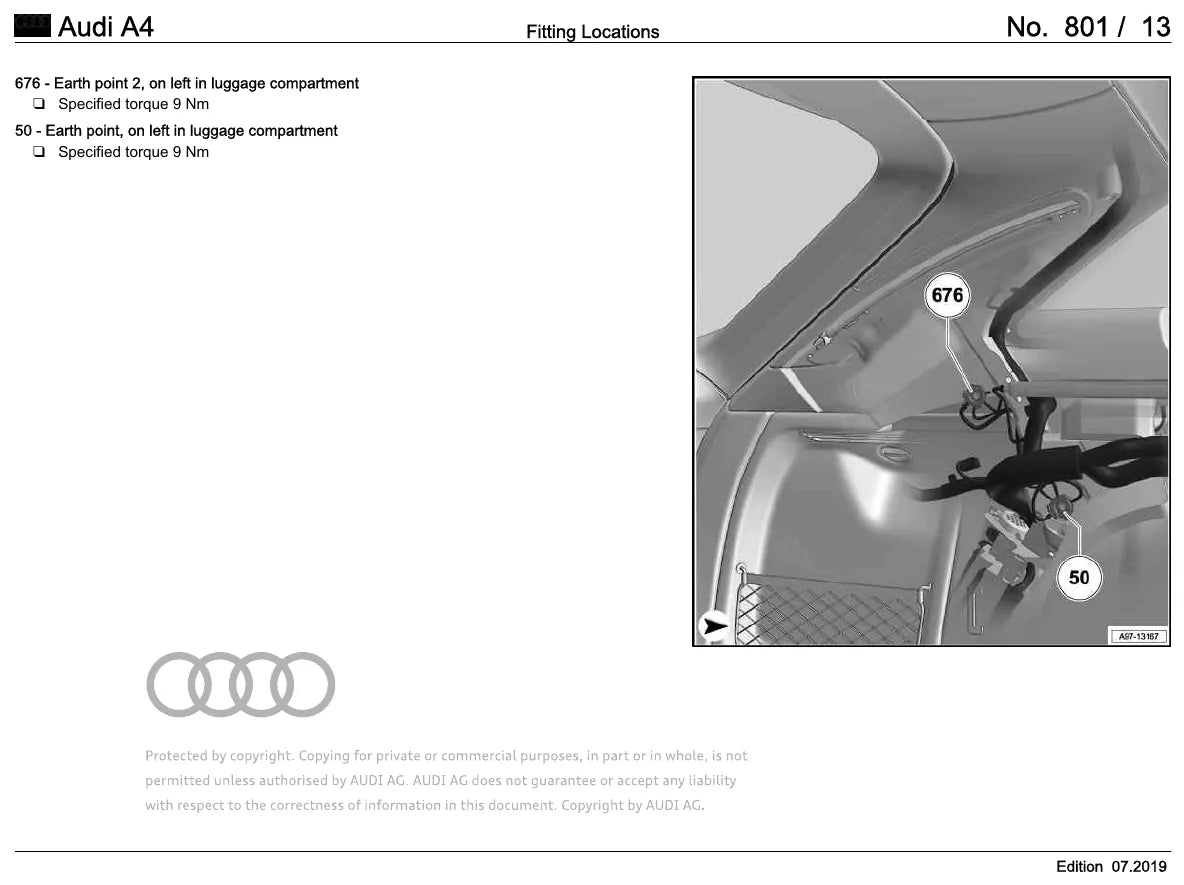 Esquemas Elétricos Audi A4 B9 8W desde 2015 — página interna 2