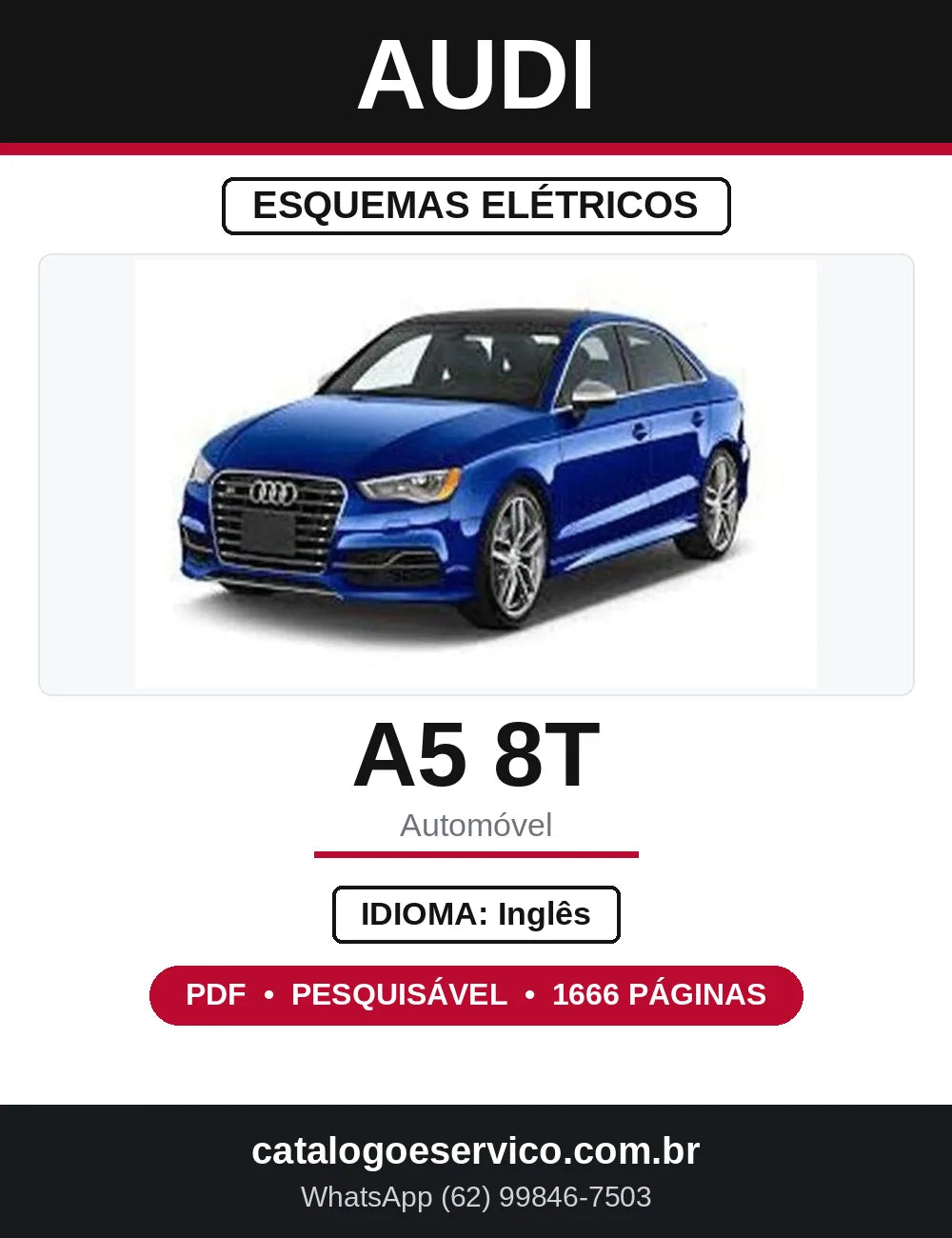 Esquemas Elétricos Audi A5 a partir de 2007 — capa