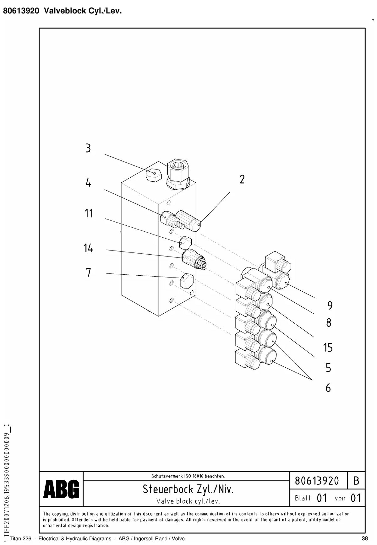 ABG Titan 226 Ingersoll Rand — diagrama 2