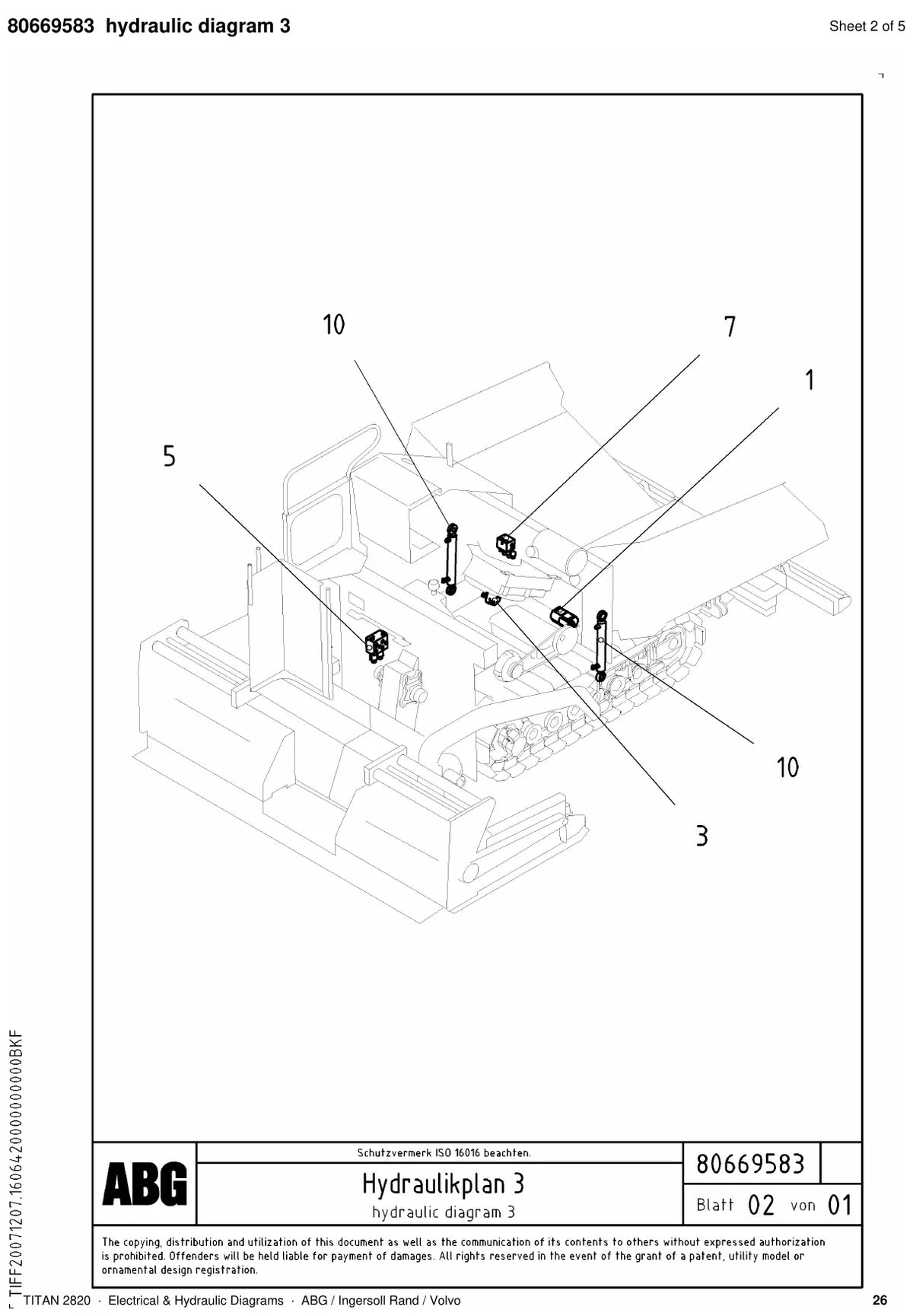 ABG Titan 2820 Ingersoll Rand — diagrama 2