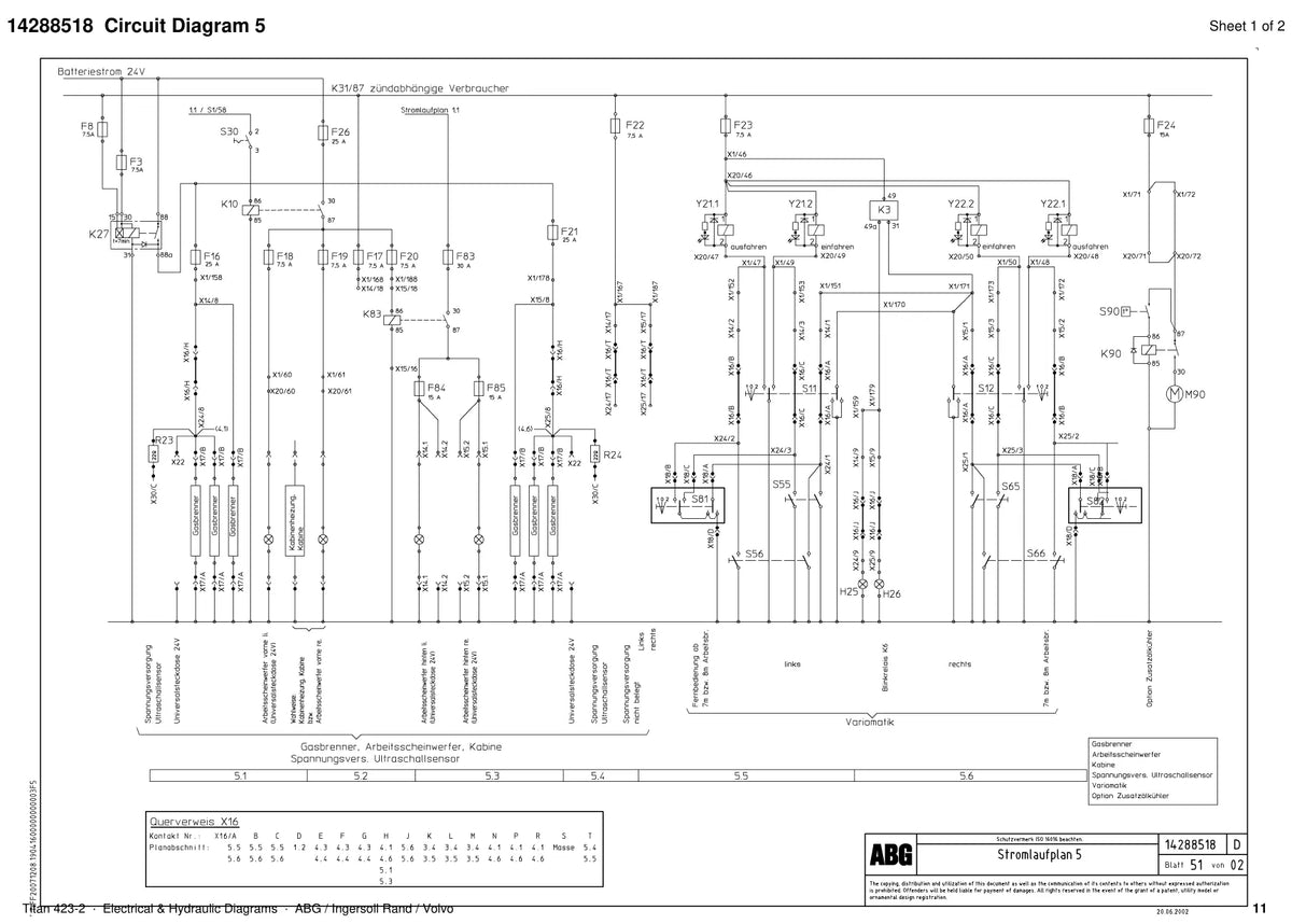 ABG Titan 423-2 Ingersoll Rand — diagrama 2