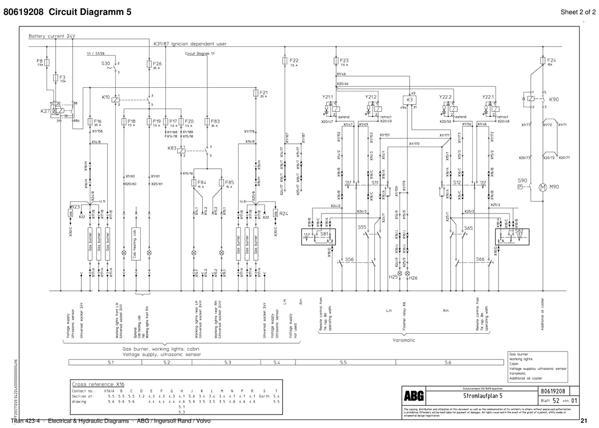 ABG Titan 423-4 Ingersoll Rand — diagrama 2