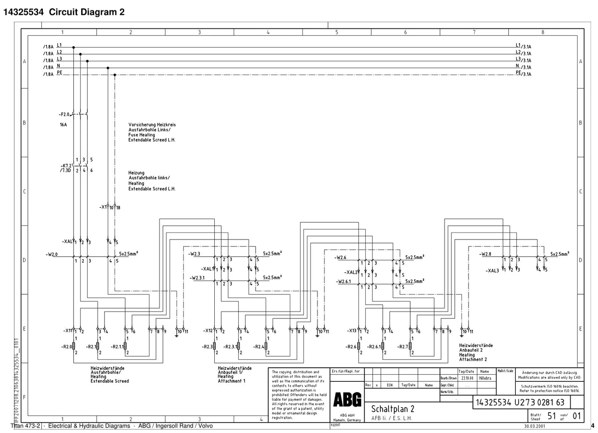 ABG Titan 473-2 Ingersoll Rand — diagrama 1
