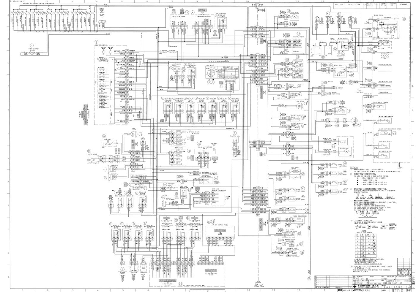 Esquema Elétrico Link-Belt 80 Escavadeira Hidráulica — página interna 1