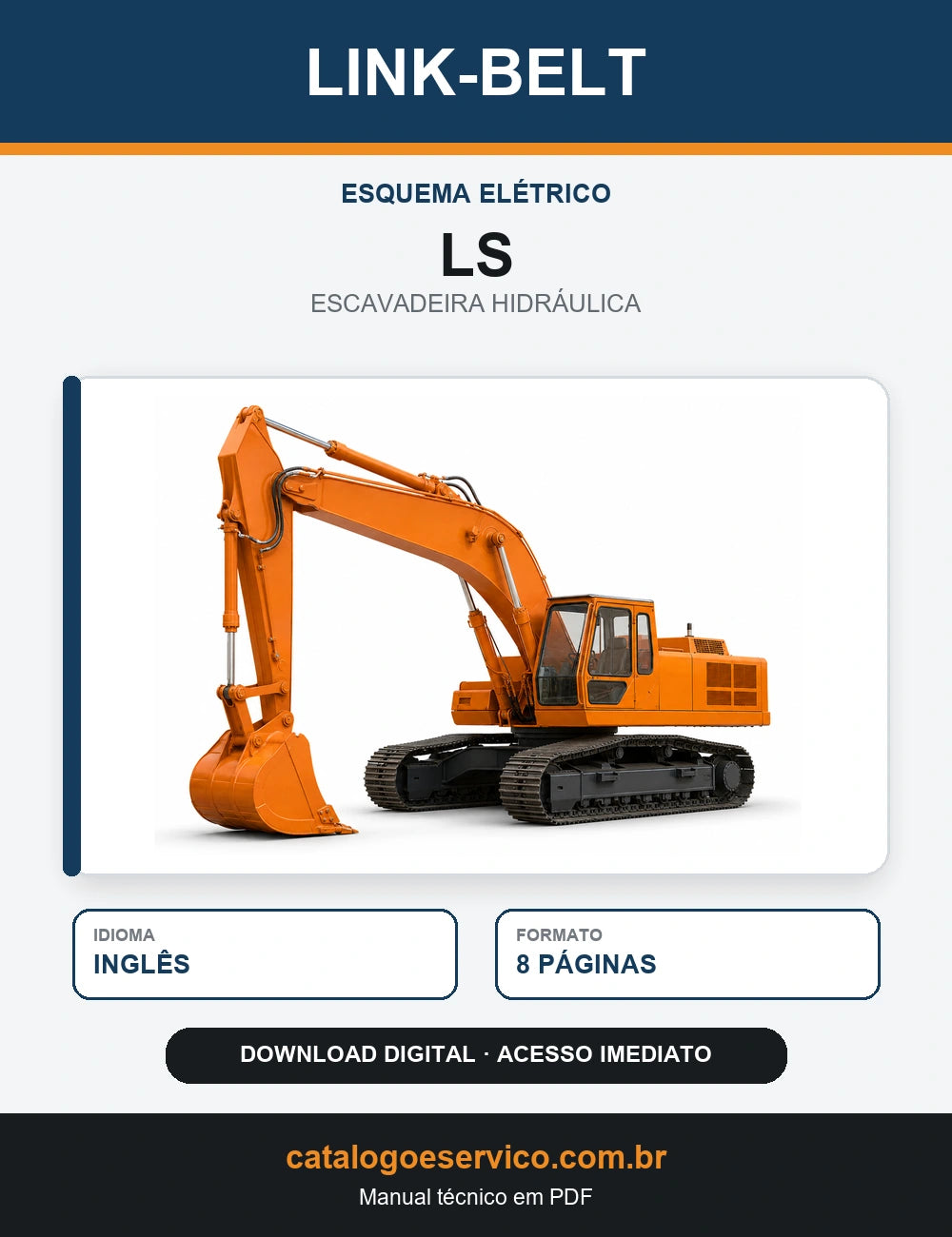 Esquema Elétrico Link-Belt LS Escavadeira Hidráulica