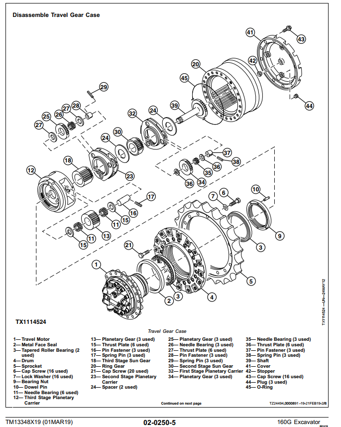 Manual de Servico Mecanico 160G Escavadeira John Deere