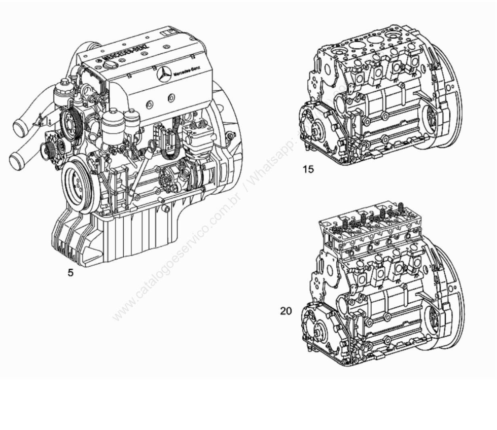 Catalogo de Pecas OF 1519 / 1519R Onibus Mercedes Completo em PDF