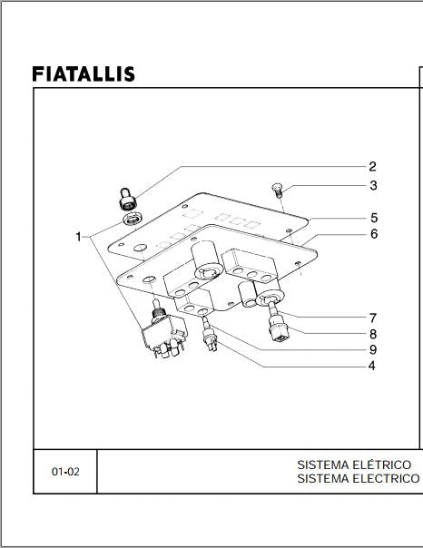 Catálogo De Peças Fiatallis Fd170 Trator De Esteira