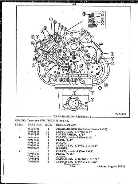 catalago de pecas tratores 41B fiat allis