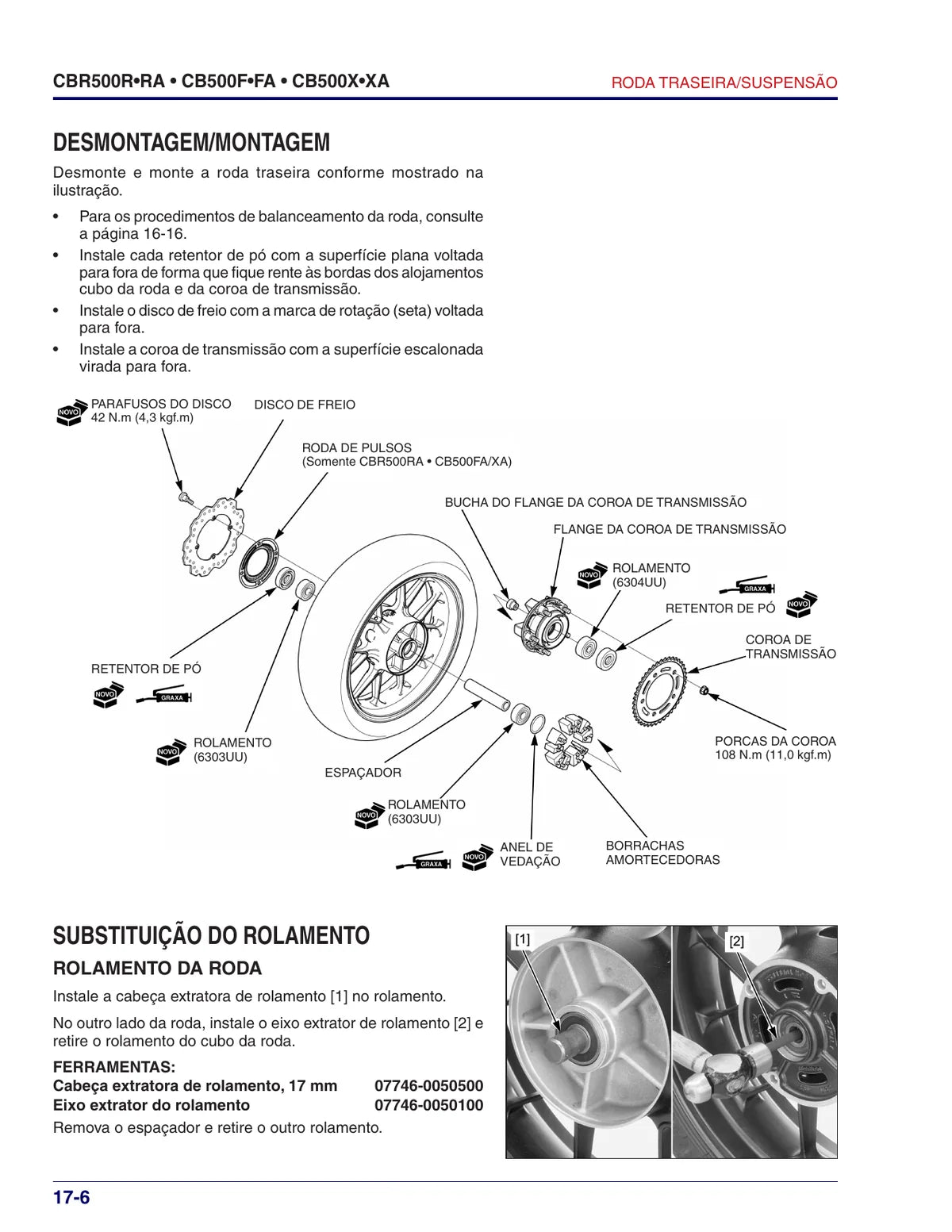 Honda Cb 500x Cbr 500r 2014 A 2015 — motocicleta, figura técnica 2
