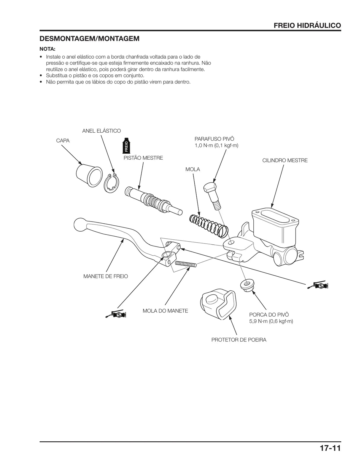 Honda Crf 250f 2019 — motocicleta, figura técnica 3
