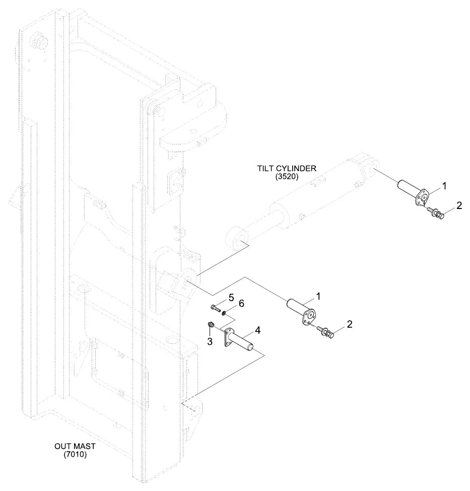 Catálogo de Peças Hyundai 180D-7E — vista explodida de peças (página interna do PDF)