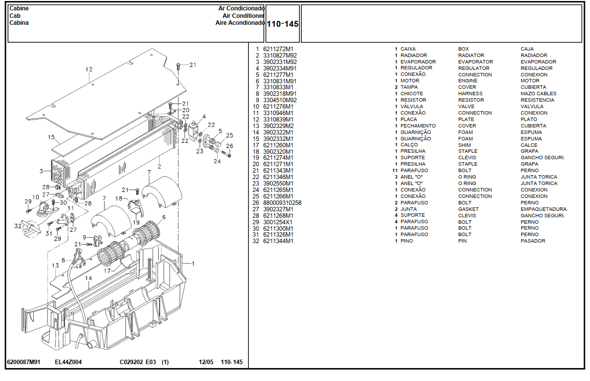 Catálogo Peças MF292 Trator Massey Ferguson 292 Completo PDF