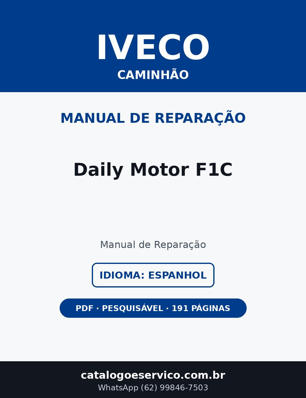 Manual de Reparação Iveco Daily Motor F1C (Espanhol)