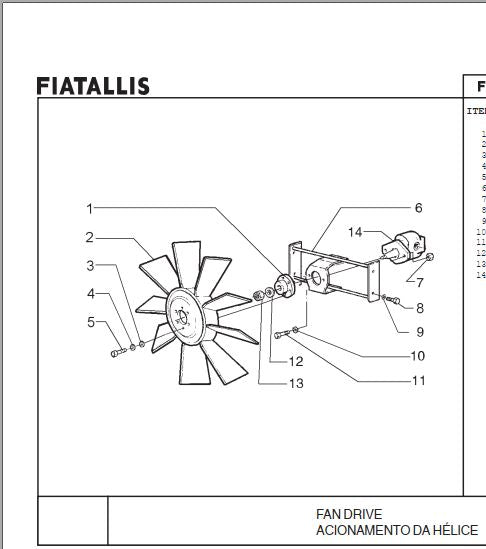 Catálogo Peças Motoniveladora Patrola Fiatallis Fg200.b