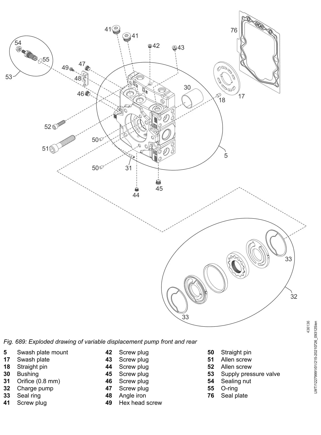 Manual de Serviço Liebherr PR 716 — figura técnica 2