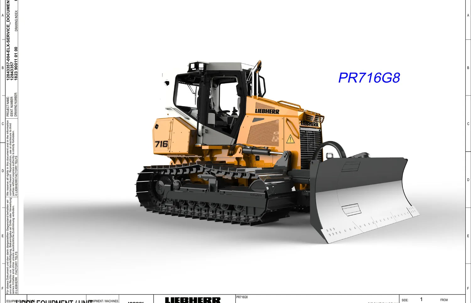 Manual de Serviço Liebherr PR 716 — figura técnica 3