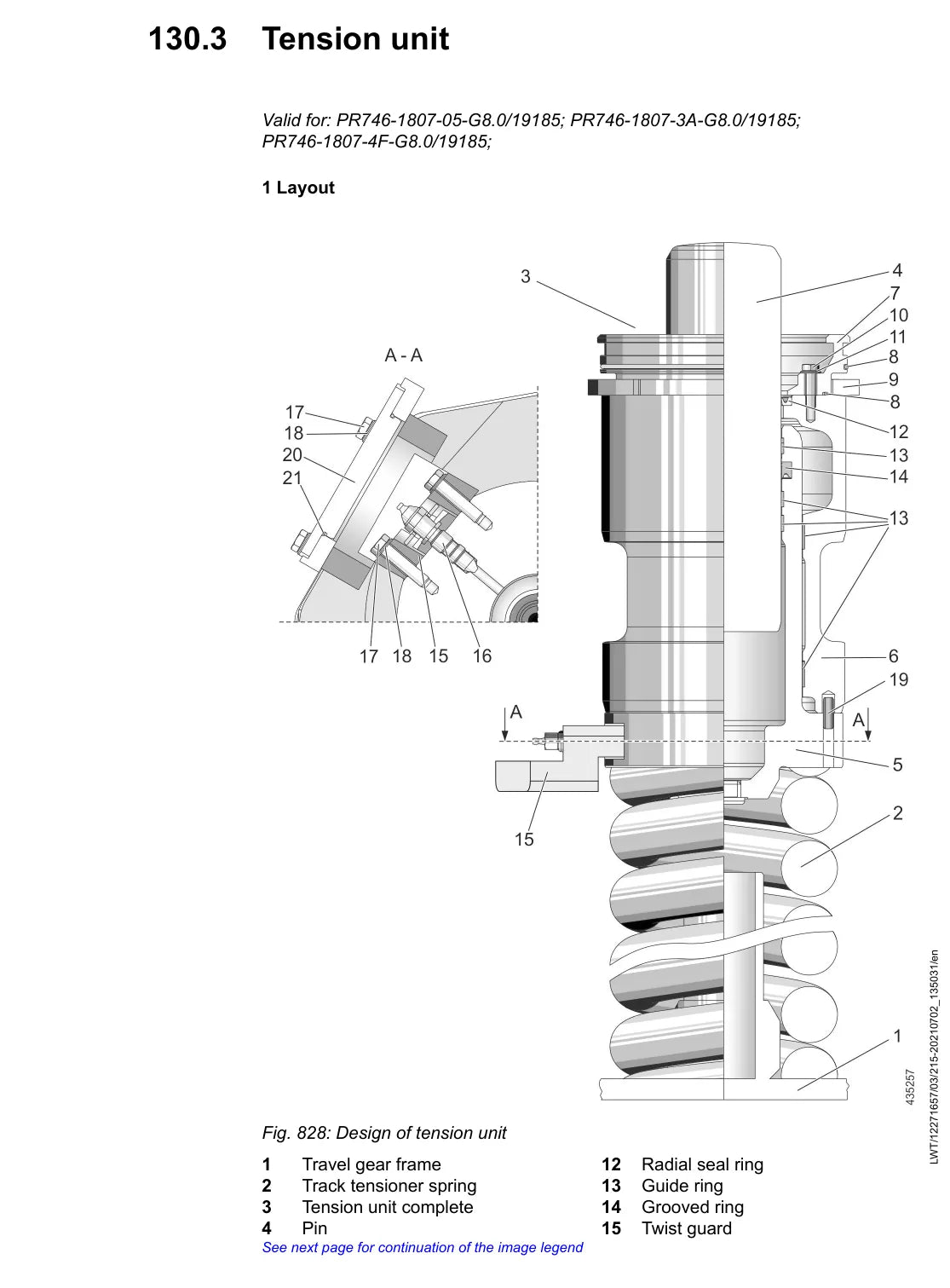 Manual de Serviço Liebherr PR 746 1807 — figura técnica 4