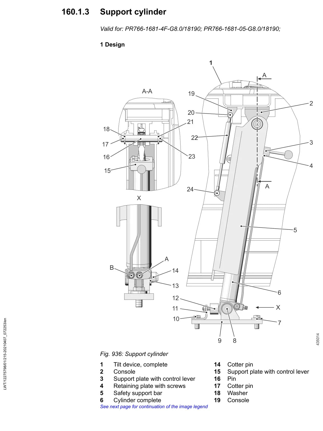 Manual de Serviço Liebherr PR 766 1681 — figura técnica 4