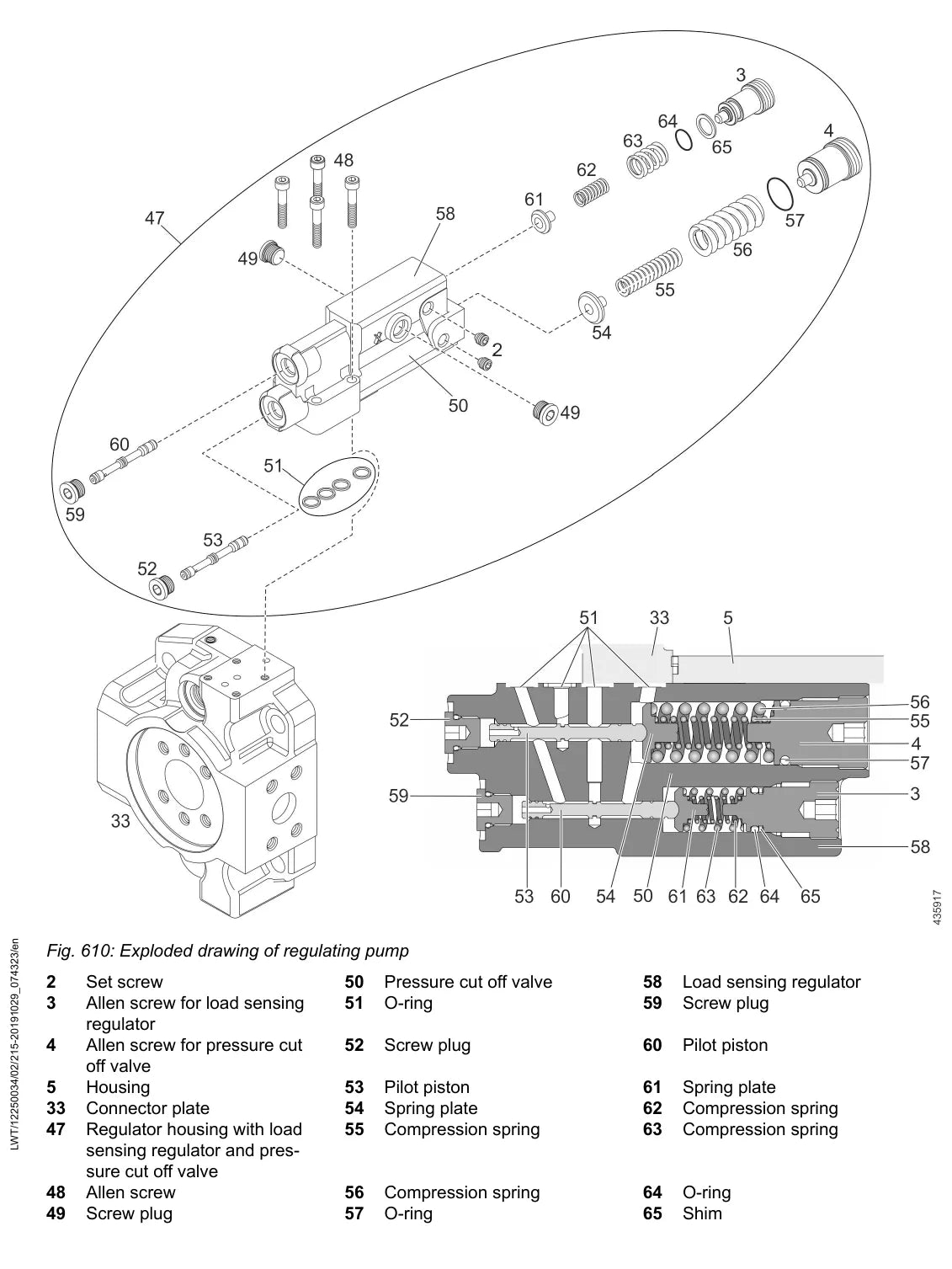 Manual de Serviço Liebherr RL 46 1631 — figura técnica 3