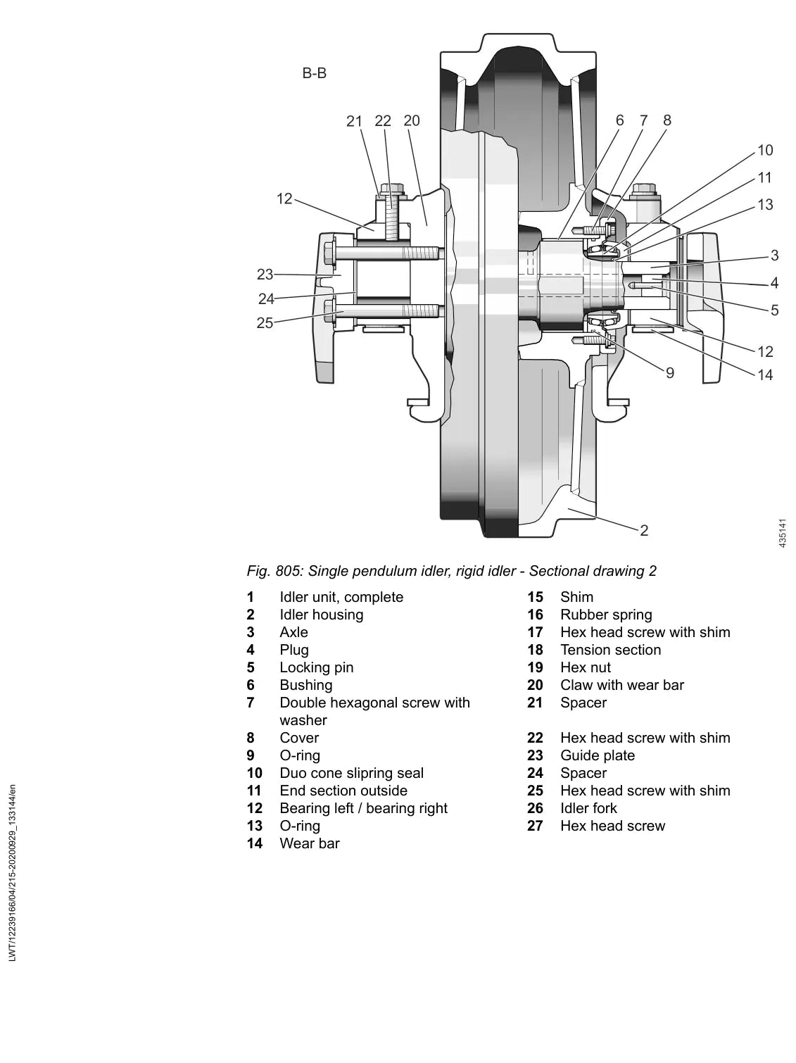 Manual de Serviço Liebherr RL 66 1633 — figura técnica 4
