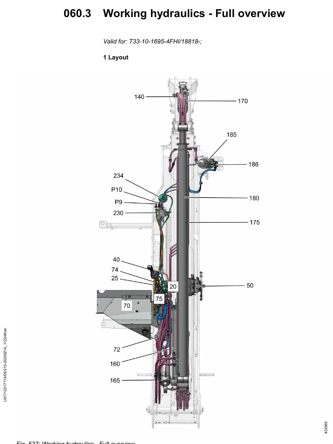 Manual de Serviço Liebherr T 33-10 1695 — figura técnica 2