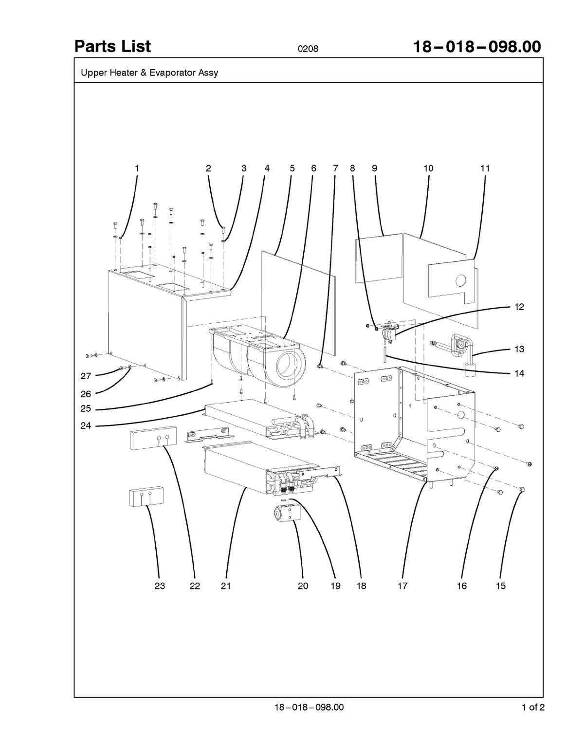 Link Belt HTC86100 — equipamento, vista explodida 4