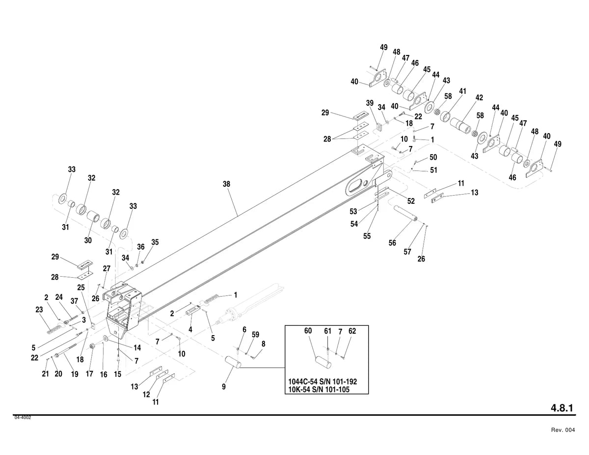 Lull Manipulador Telescopico 644B — manipulador, figura técnica 4