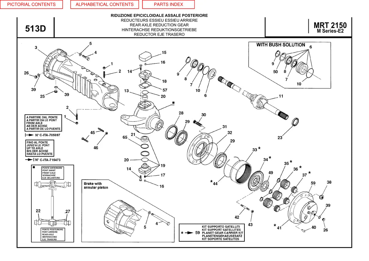 Manitou Manipulador Telescopico MRT2150 — manipulador, vista explodida 2